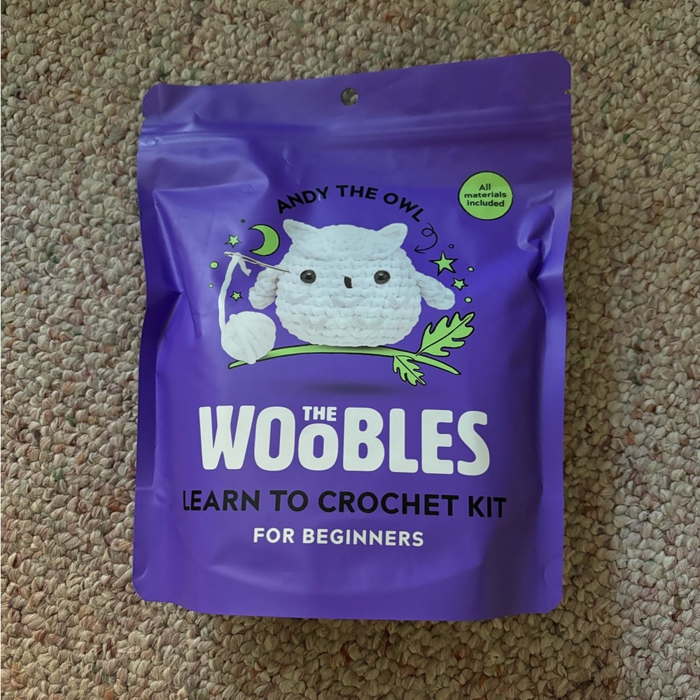 Woobles Andy owl crochet kit